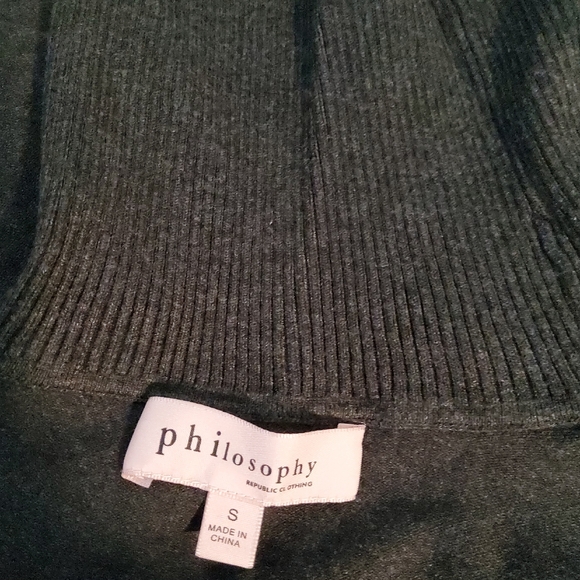 Philosophy Charcoal Turtleneck Sweater - Picture 11 of 13